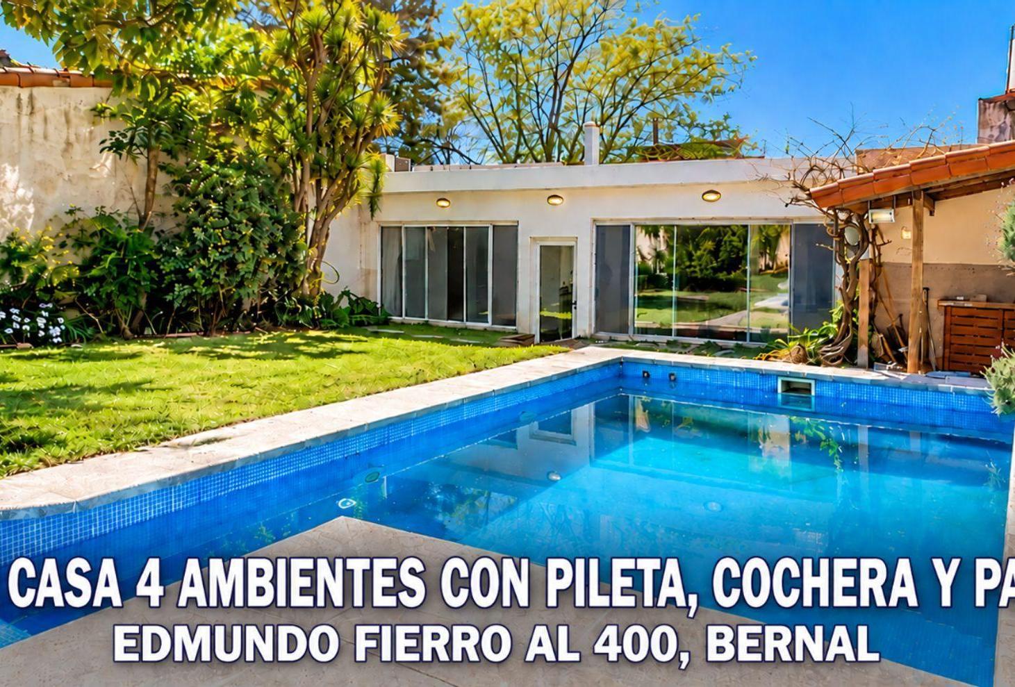 Foto de VENTA CASA 4 AMBIENTES PILETA BARRIO PARQUE BERNAL, imagen 1