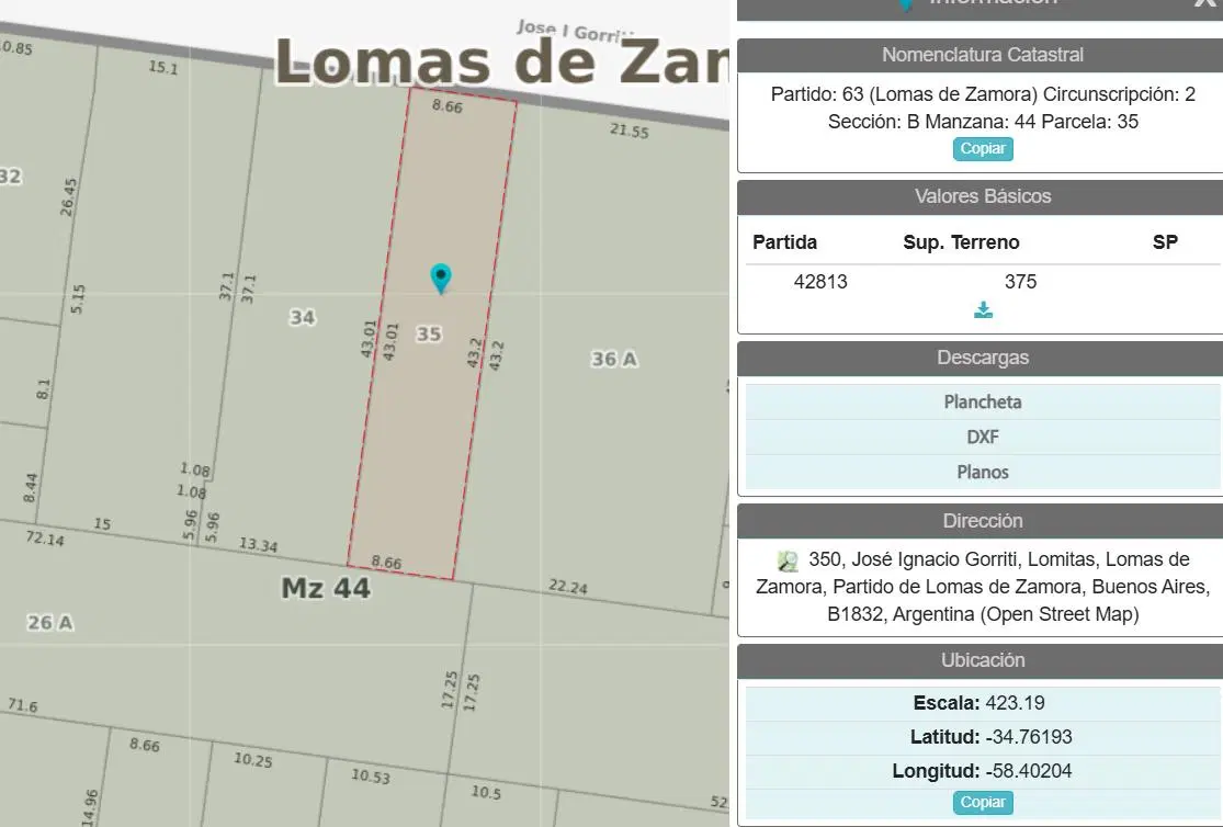 TERRENO / LOTE EN VENTA / IDEAL EMPRENDIMIENTO / CENTRO DE LOMAS DE ZAMORA / LAS LOMITAS 3