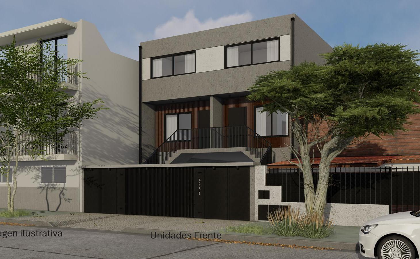 Casa tipo duplex de 3 ambientes con Patio y Cochera.