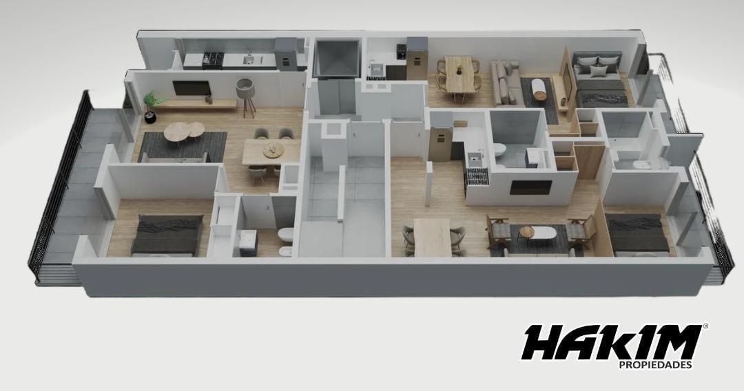Departamento Monoambiente en Construcción - Parque Chas - Venta 3