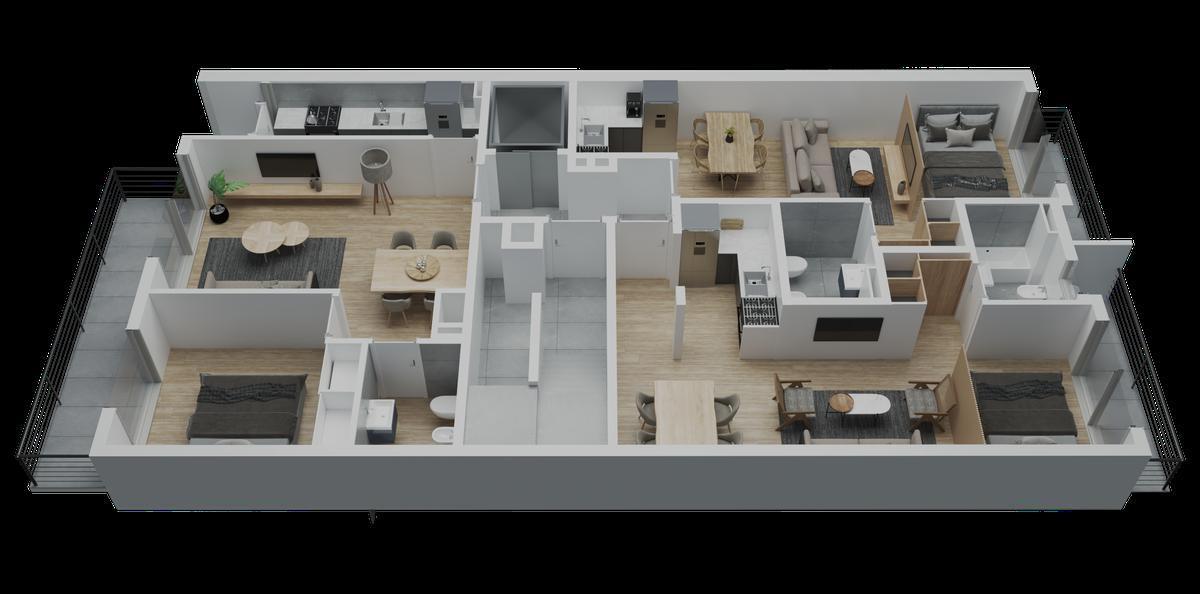 Departamento - Parque Cha 1
