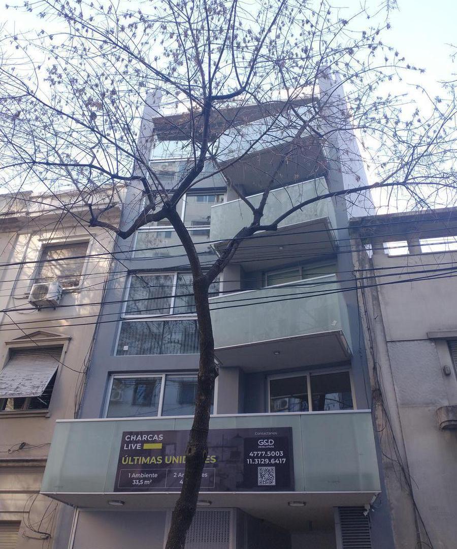Departamento 2 ambientes nuevo, balcón, excelente ubicación. Palermo.
