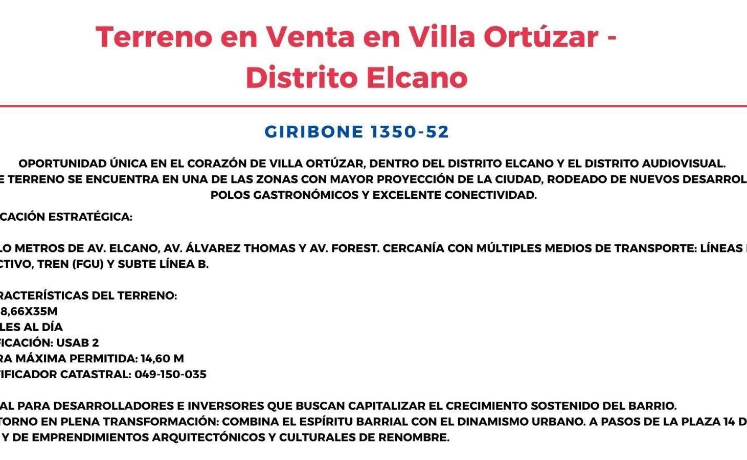 Foto de Lote en Venta Giribone 1350 / 8.66x36 / Ideal Desarrollo Residencial /, imagen 3