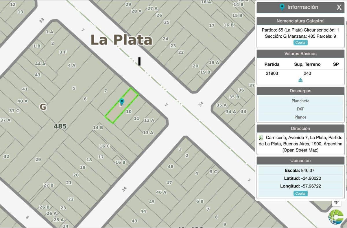 LOTE TERRENO EN VENTA LA PLATA