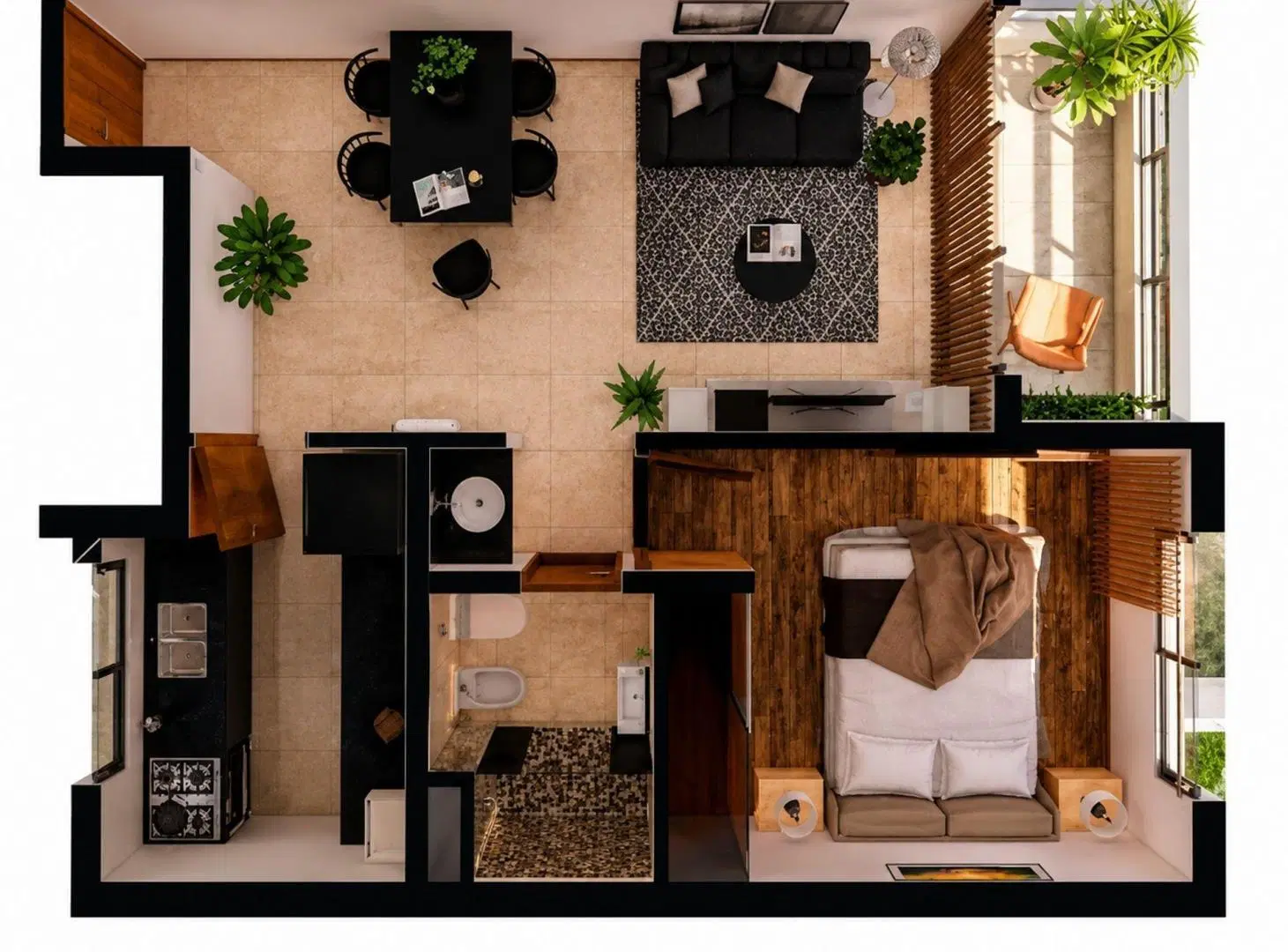 Departamento de un dormitorio en venta en La Plata 2