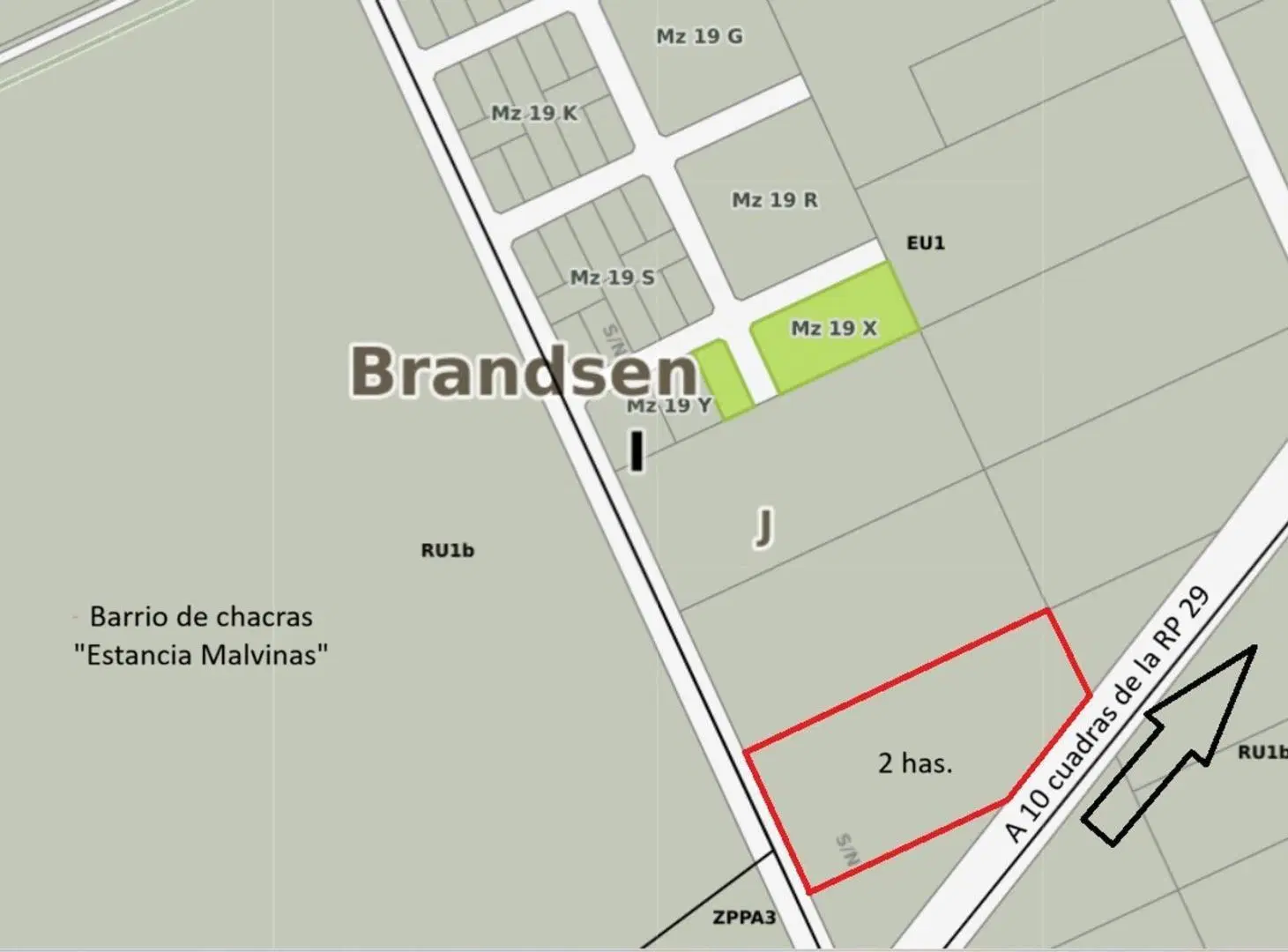 CAMPO EN VENTA CORONEL BRANDSEN 3