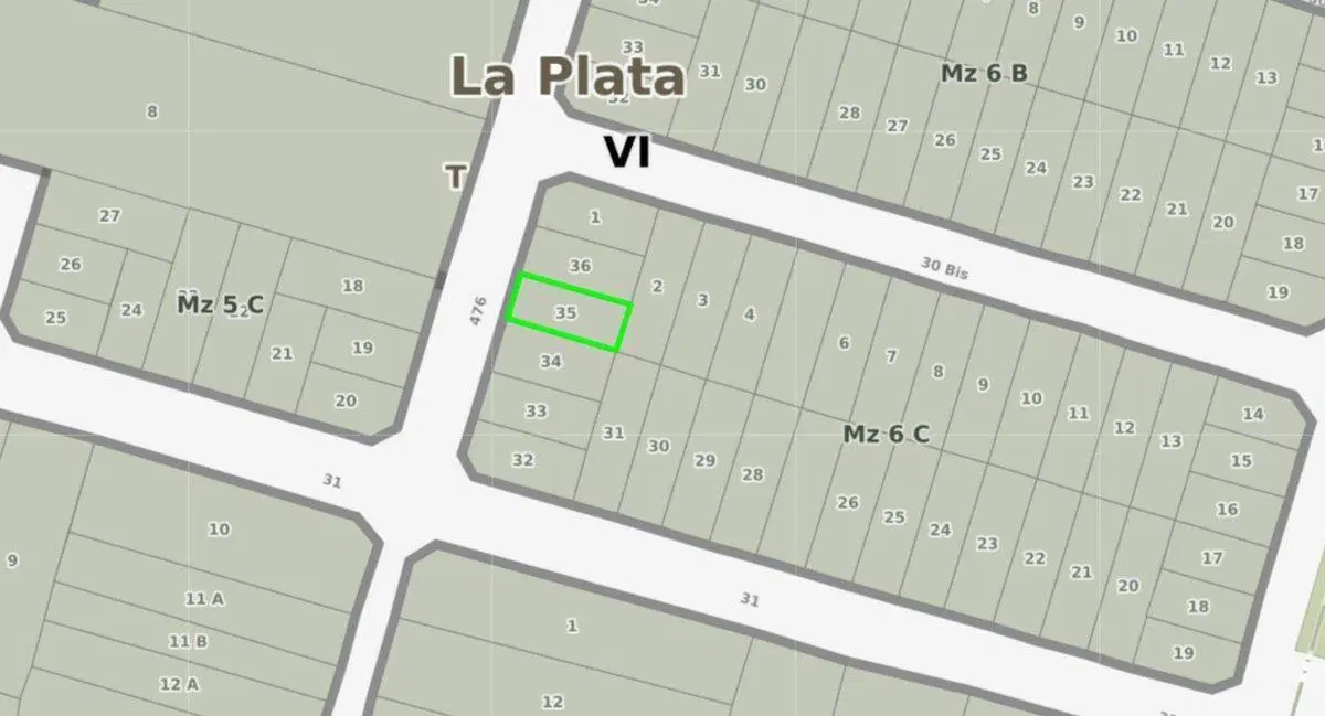 LOTE EN VENTA EN CITY BELL 1