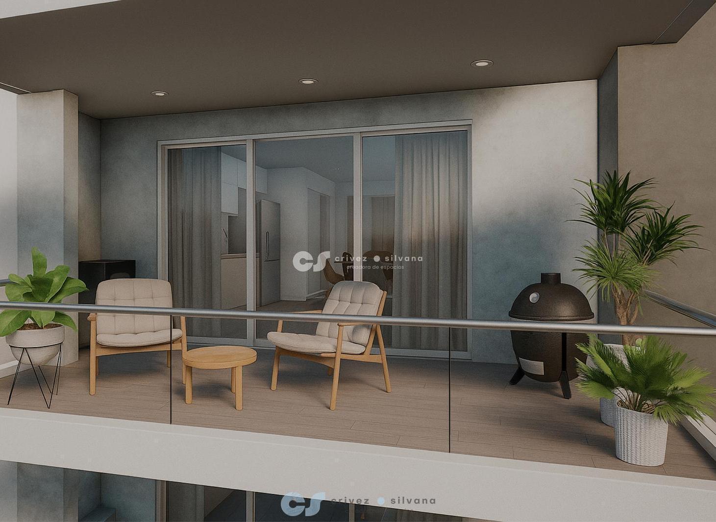 Foto de Departamento 2 amb en construccion - Almagro - Balcon y Kamado, imagen 1