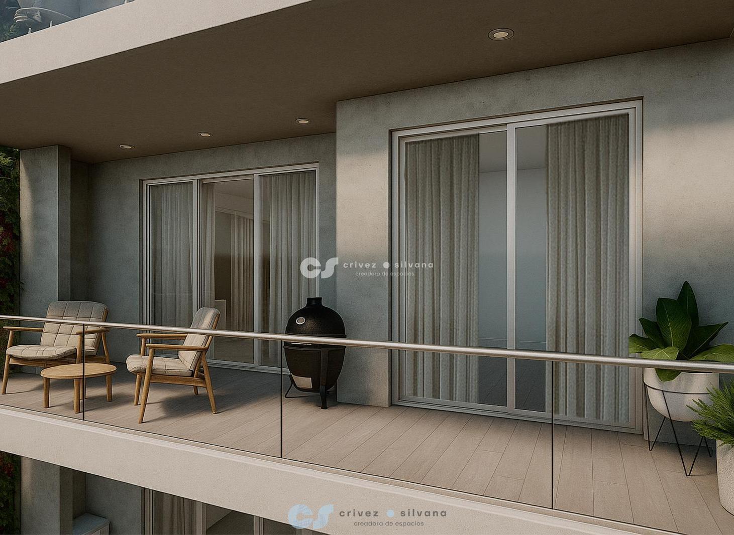 Foto de Departamento 2 amb en construccion - Almagro - Balcon y Kamado, imagen 2