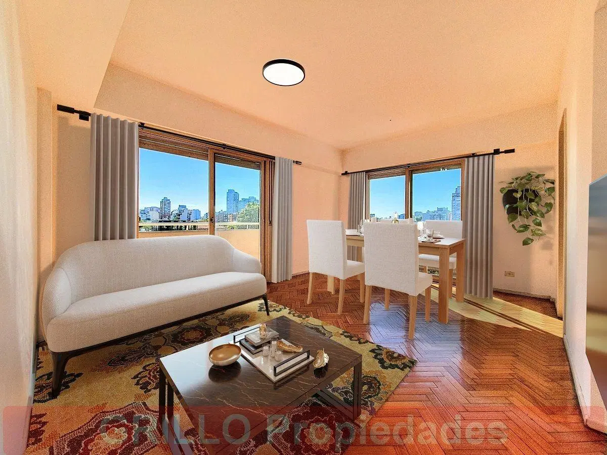 Juana Azurduy 1585. Departamento 2 ambientes. Balcón. Lavadero. Vista abierta. 2
