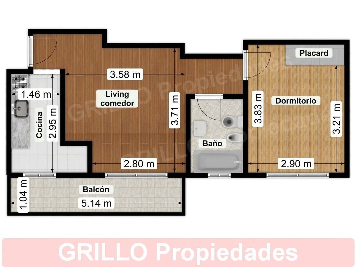 Foto de Rafaela 4298. Departamento de dos ambientes con balcón, vista abierta y, imagen 1