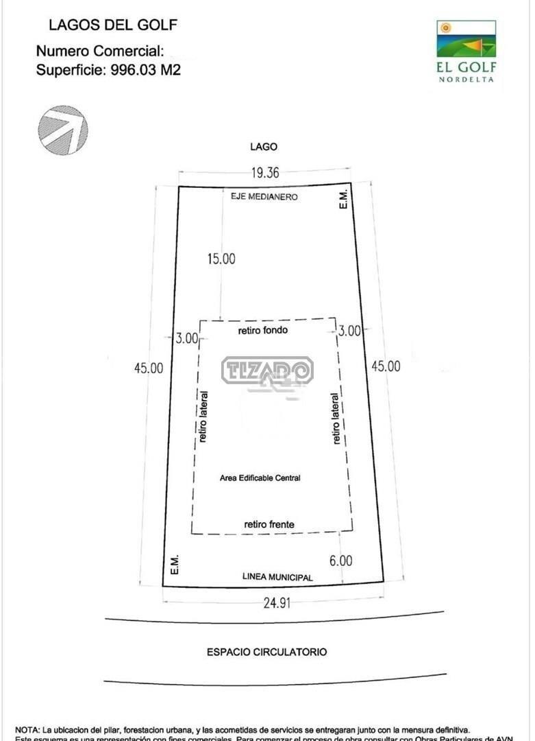 Terreno Lote  en Venta en El Golf, Nordelta, Tigre