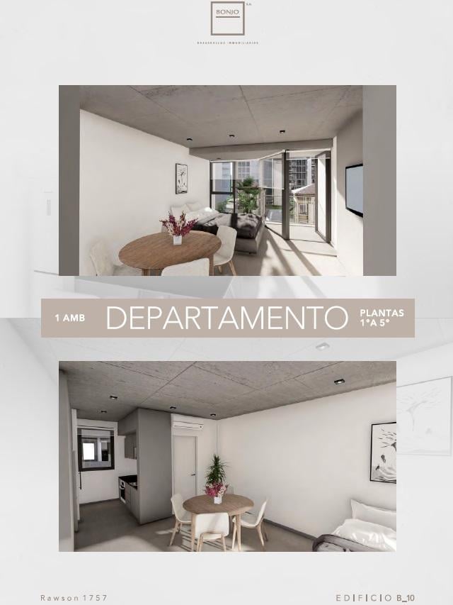 En venta departamento de 2 ambientes. Edificio Bonjo 10. Zona Shopping Paseo Aldrey.