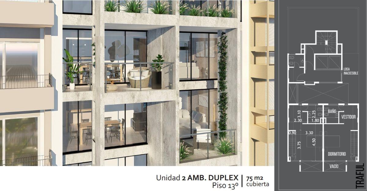 Foto de En venta. Departamento de 2 ambientes en dúplex, con terraza propia, imagen 3