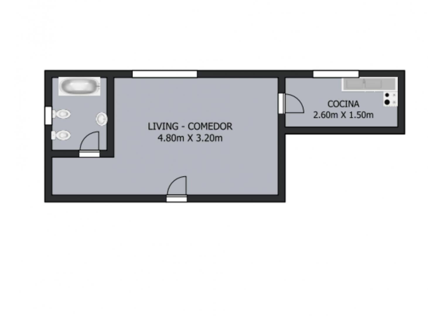 Foto de VENTA MONOAMBIENTE VISTA ABIERTA CABALLITO, imagen 2