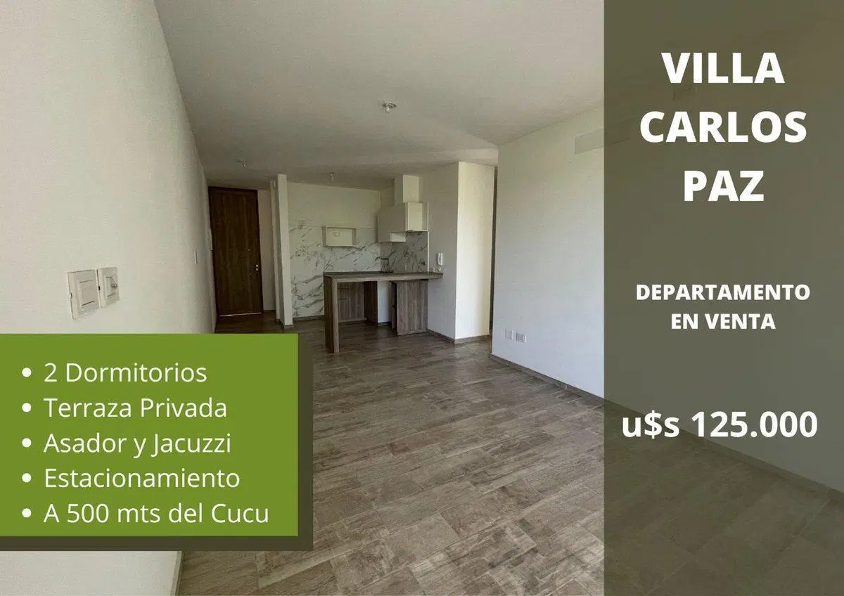 VENTA Depto a Estrenar 2 Dormitorio CARLOS PAZ 3