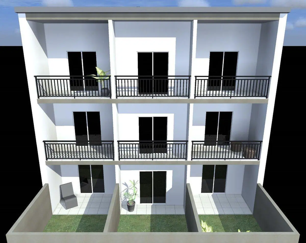Dpto en pozo 1 dorm. 2do piso c/cochera 4