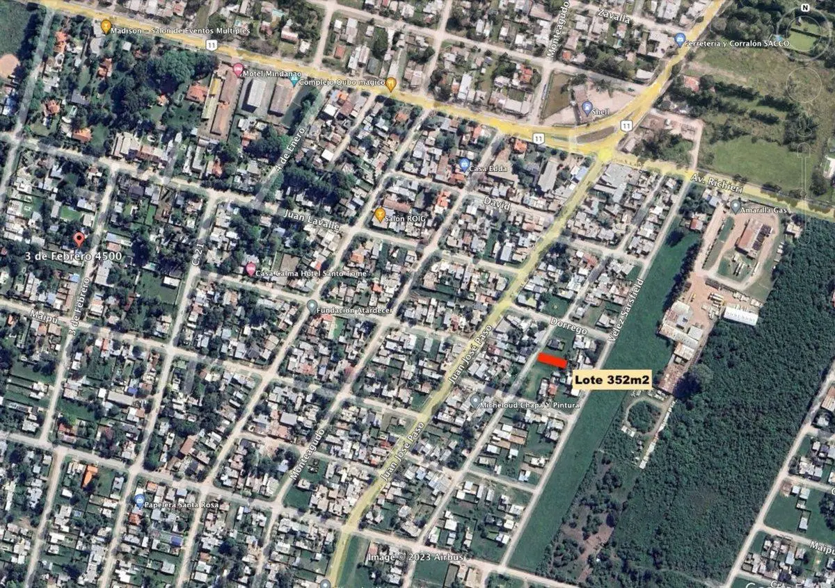 Terreno a 200 metros de curva Mauri 3