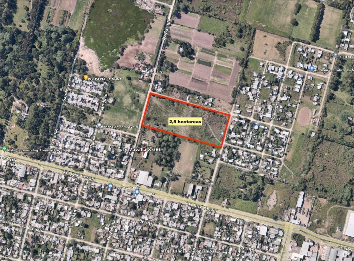 Foto de SE VENDE LOTE DE 2,5 HECTAREAS DR ZAVALLA AL 8500, imagen 1