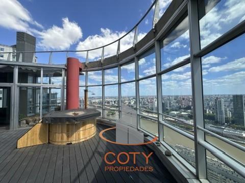 Puerto Madero, Mulieris - Venta tres ambientes más dependencia - Terraza con jacuzzi