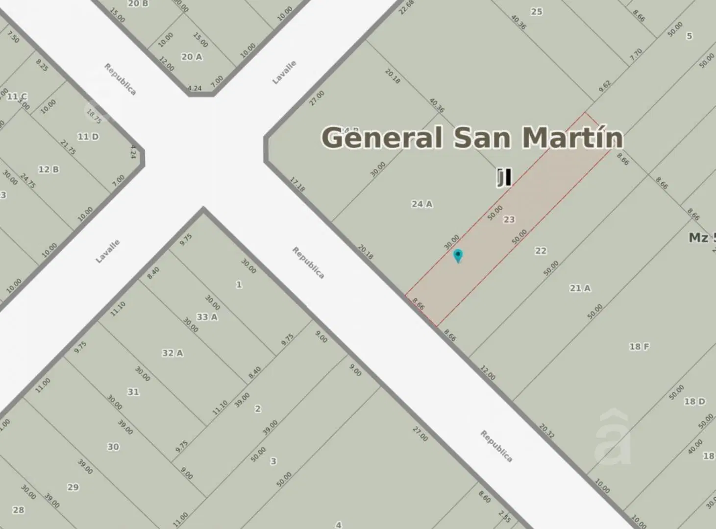 Terreno en Villa Ballester - Venta - 8.66 mts x 50 mts - Zonificación RM2. 2