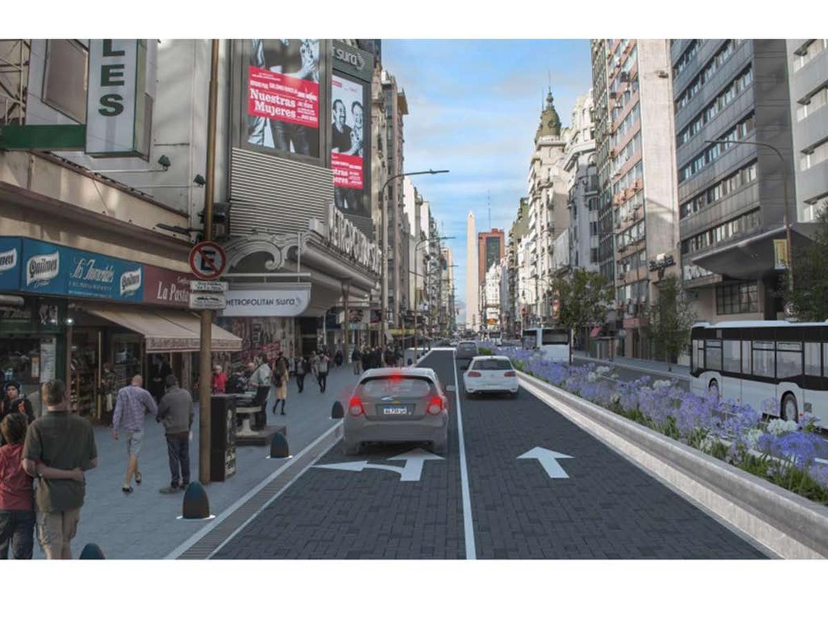 Monoambiente Apto Profesional, centro de BS AS sobre Av. Corrientes