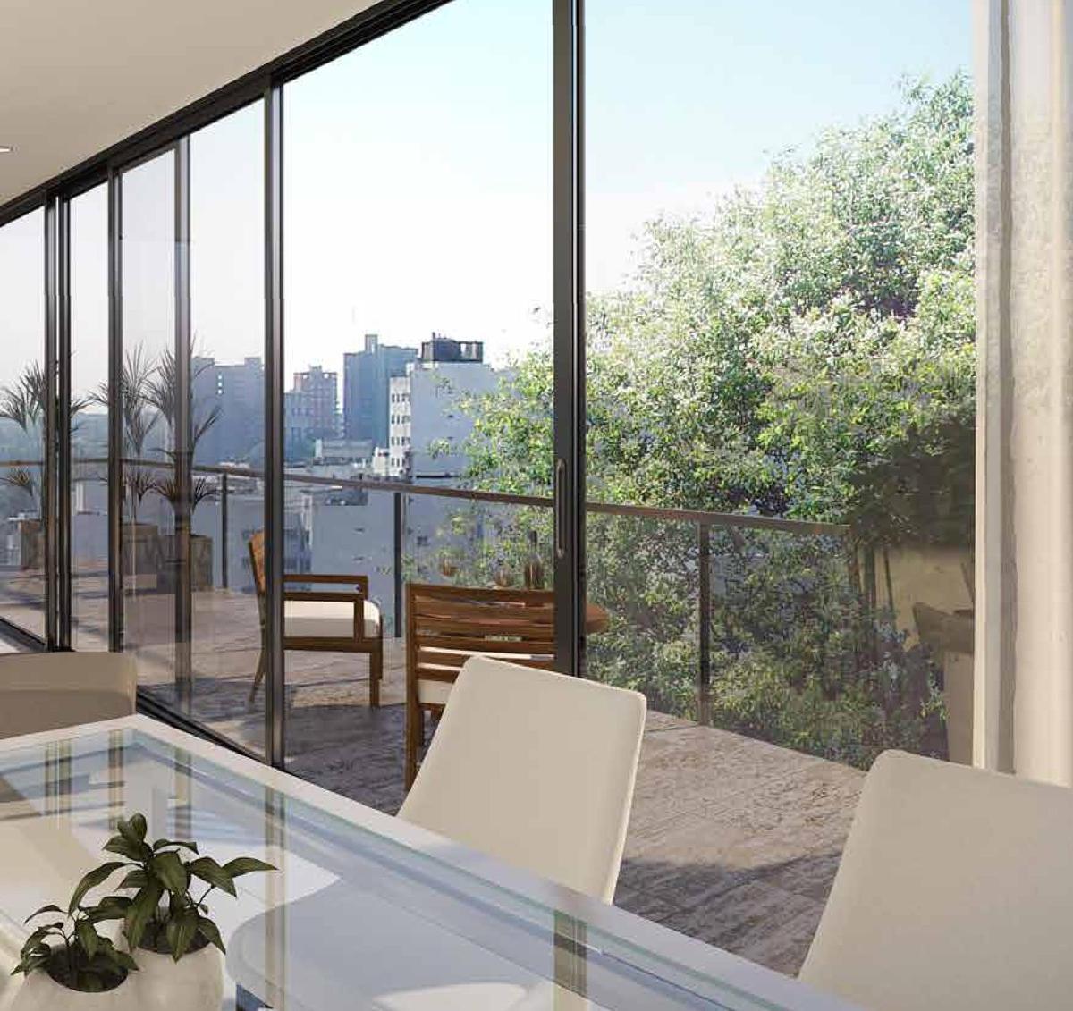 Departamento de 3 ambientes con terraza en Palermo Chico