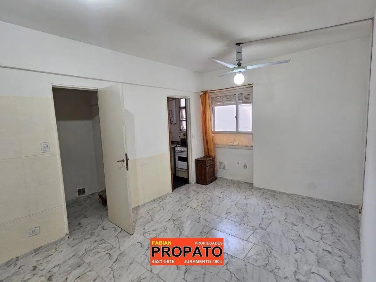 Departamento monoambiente interno luminoso con cocina separada y baño completo! 1