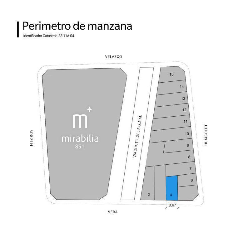 Lote en venta  en Villa Crespo