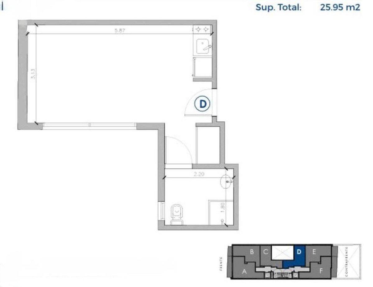 VENTA EN POZO MONOAMBIENTE AMENITIES CABALLITO