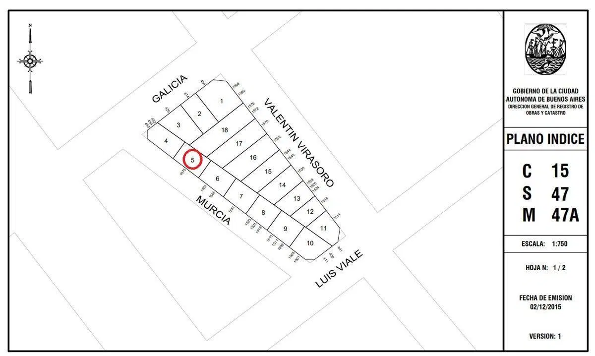 VENTA LOTE EN VILLA CRESPO IDEAL PROYECTO 4