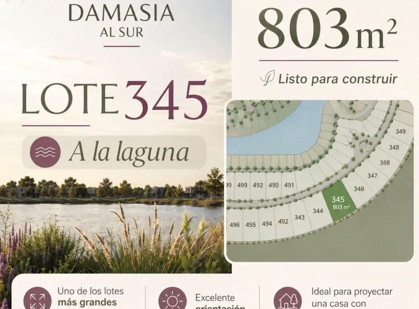 Foto de Lote con Salida a la Laguna-Damasia al Sur canning, imagen 1