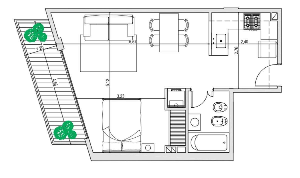 Foto de Venta monoamb con balcón en Villa Ortúzar, imagen 5