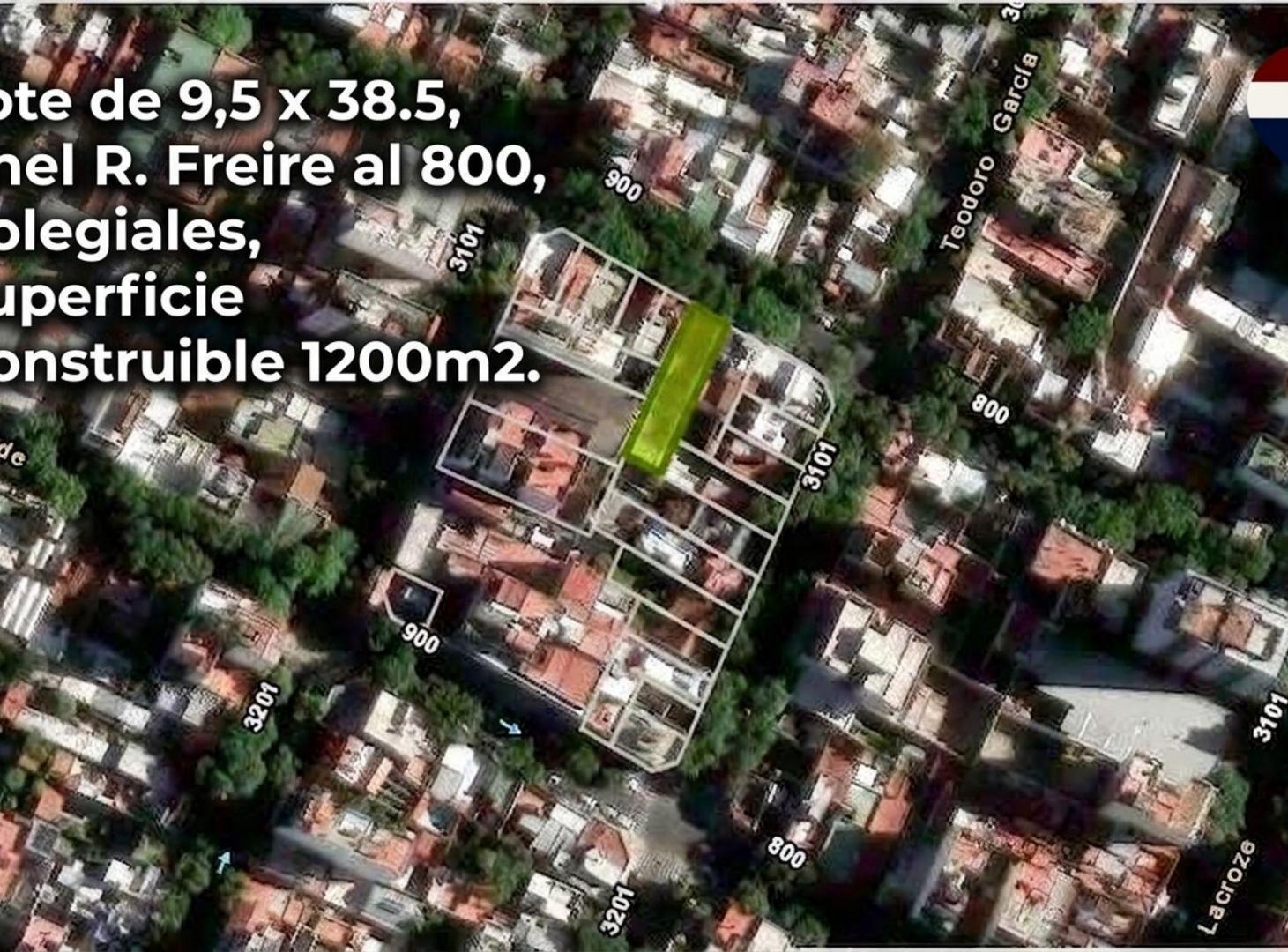 Foto de Excelente lote 9,5x38,5m USAB2 en venta Colegiales, imagen 3