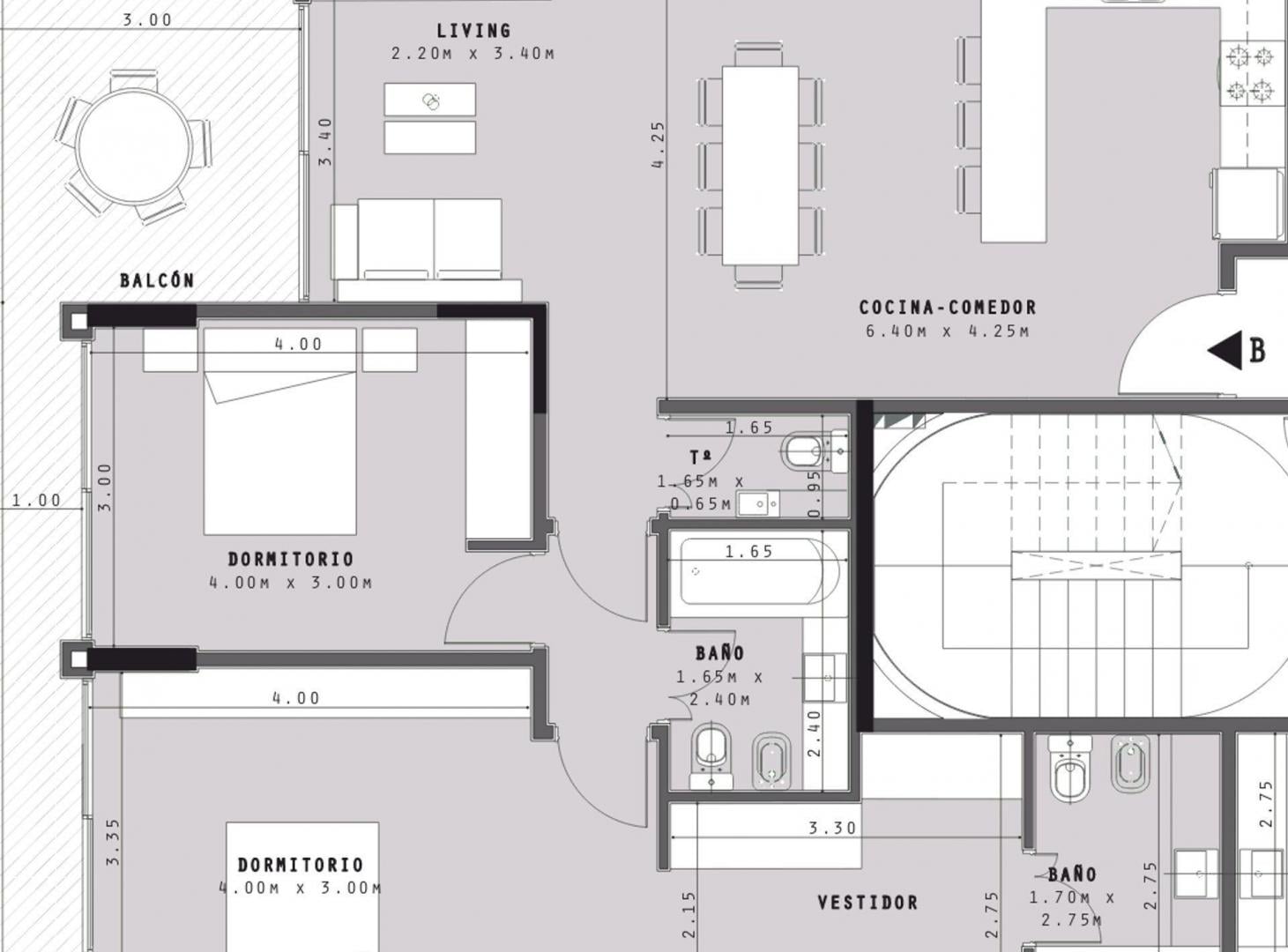 Foto de VENTA DEPARTAMENTO 3 AM A ESTRENAR BELGRAN, imagen 4