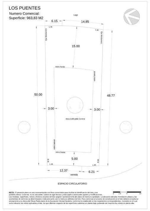 Foto de Venta Terreno Lote en Venta ubicado en Los Puentes 823m2 a la laguna, imagen 1