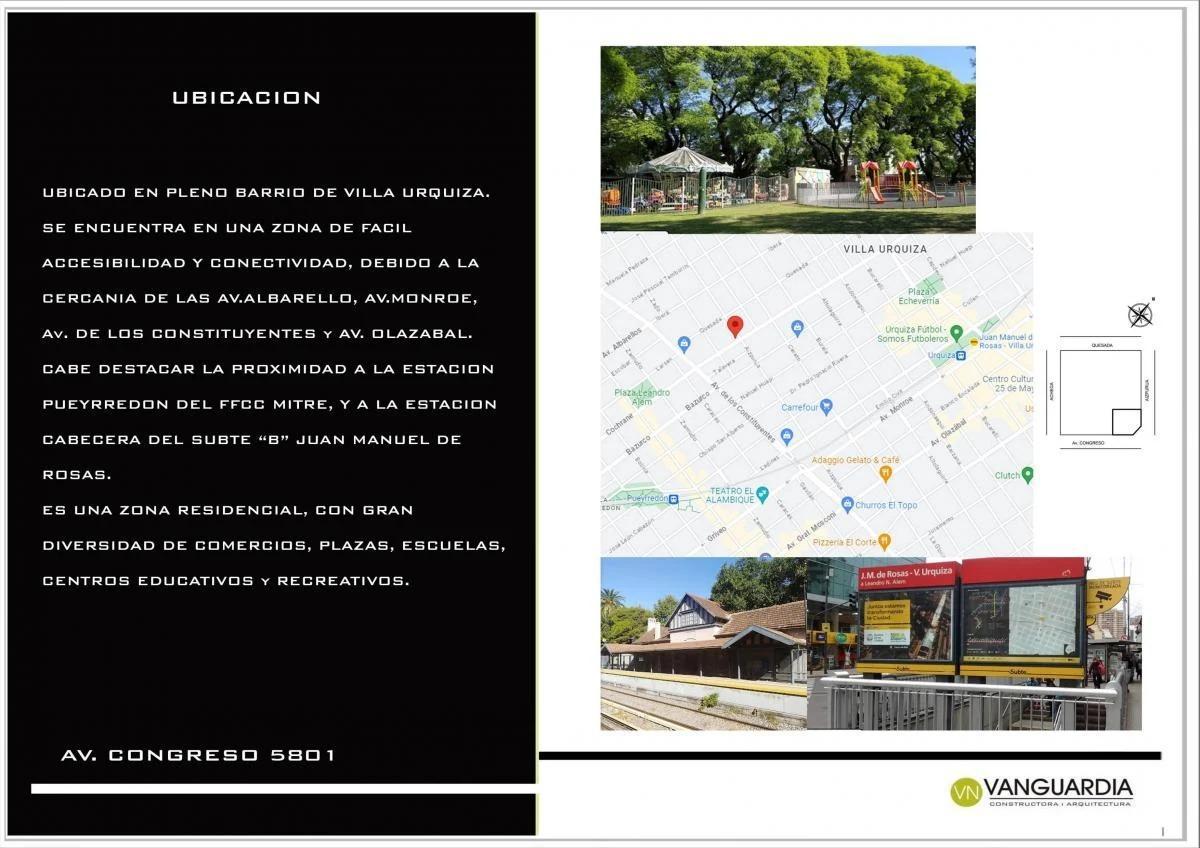 Duplex 2 Ambientes Congreso 5800 - Villa Urquiza - en Obra - Posesión Marzo 2025 2