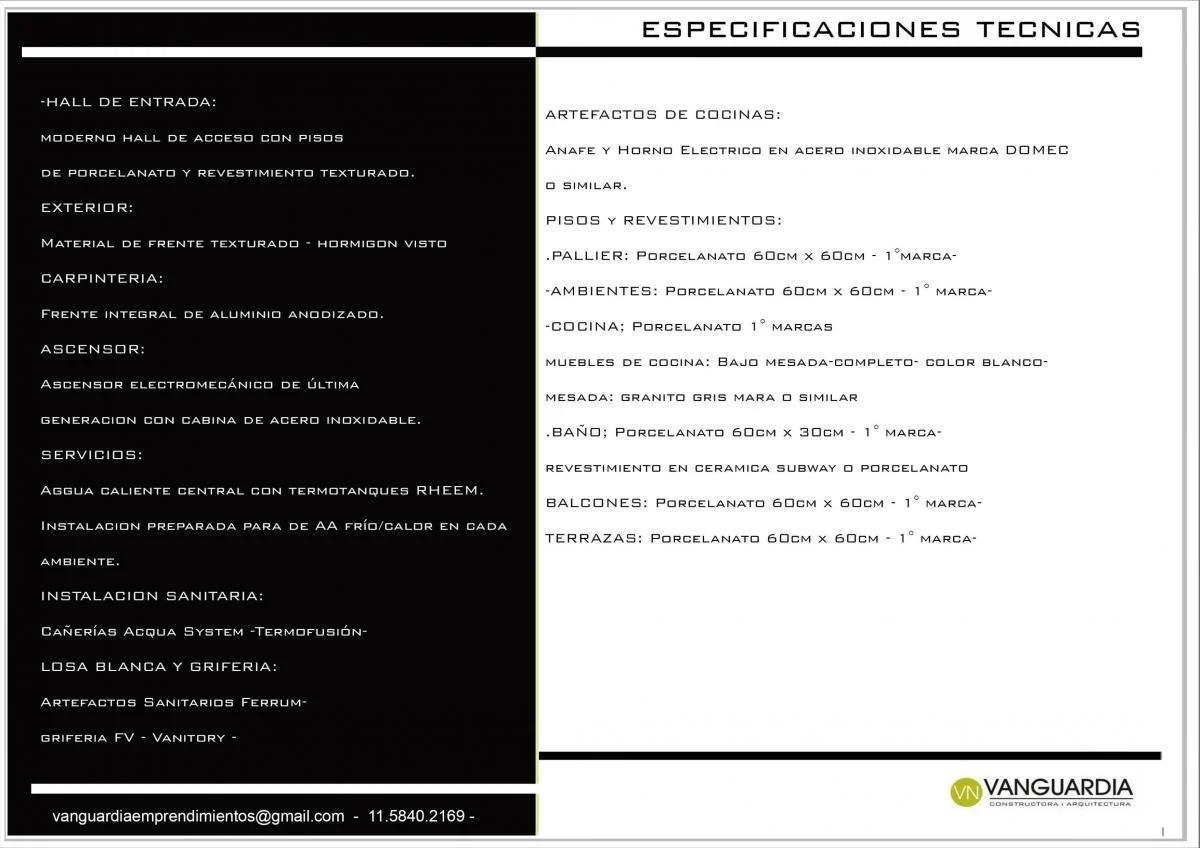 Duplex 2 Ambientes Congreso 5800 - Villa Urquiza - en Obra - Posesión Marzo 2025 5