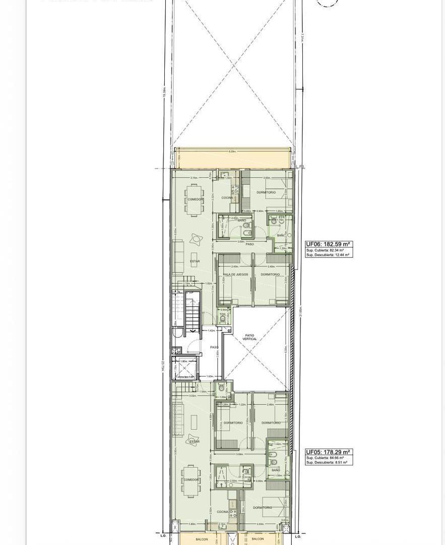 Semipisos EN DUPLEX de 4 amb. en Devoto. 190m2 PB: 3 dorm.   balcón. 1er piso: terraza de 90m2