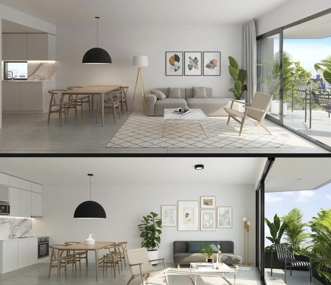 Foto de Departamento de 3 ambientes 2 baños con balcón perimetral de 57m2 En, imagen 4