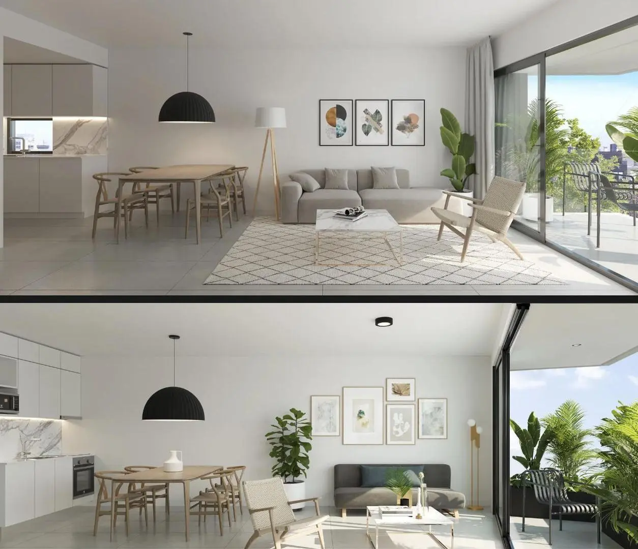 POZO Departamento de 2 ambientes con balcon aterrazado en Villa Urquiza en construcción pozo 4
