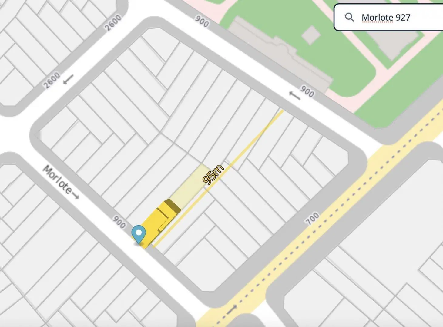 Terreno en Parque Chas - 8,60 x 47,50 - Zonificación USAM  PB   5 pisos   2 retiros 2