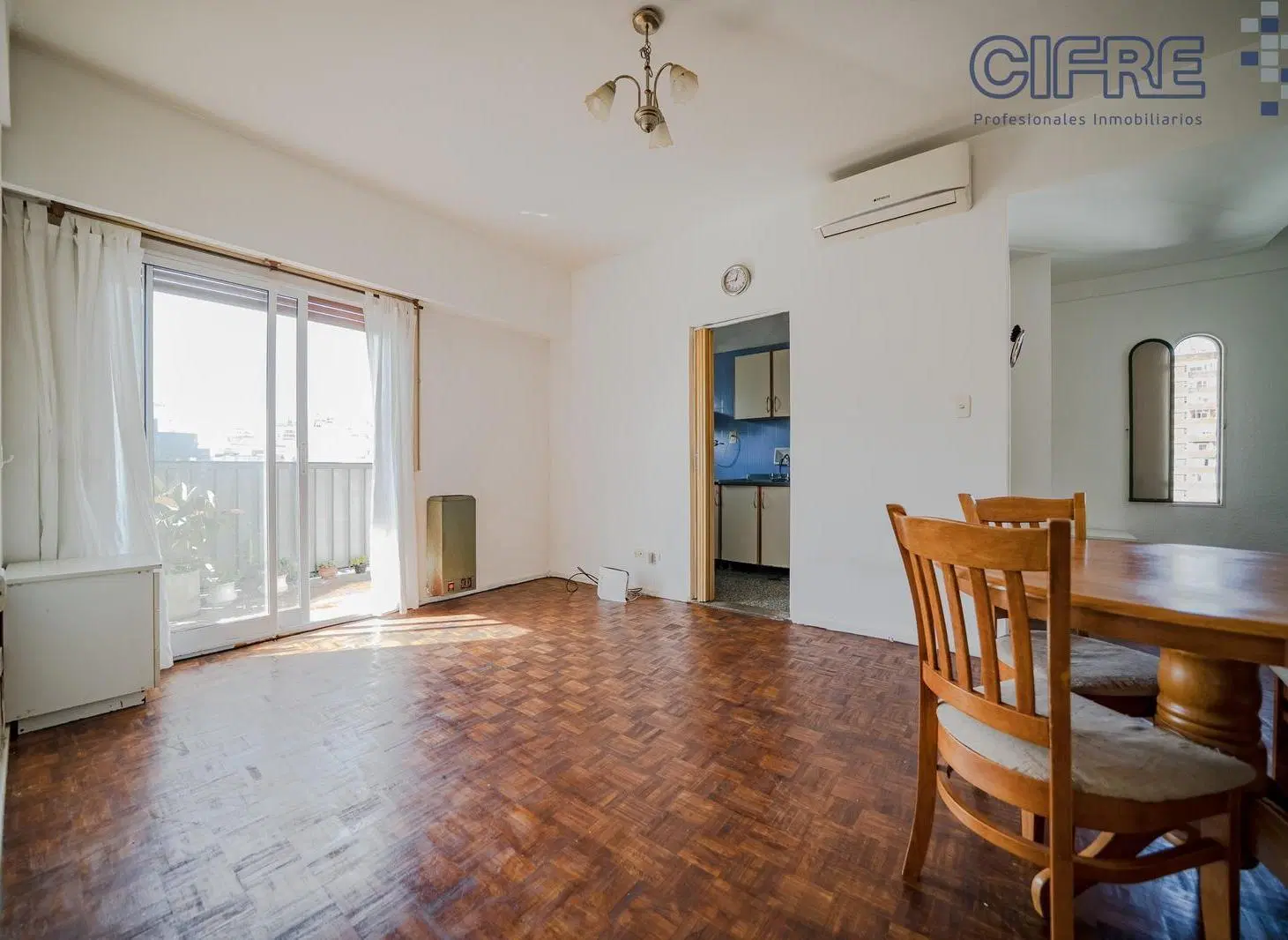 Departamento de 3 ambientes en Belgrano con balcón y vista abierta. 3
