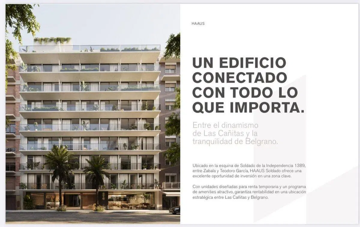 VTA BELGRANO MONOAMBIENTE POZO AMENITIES CATEGORIA 2