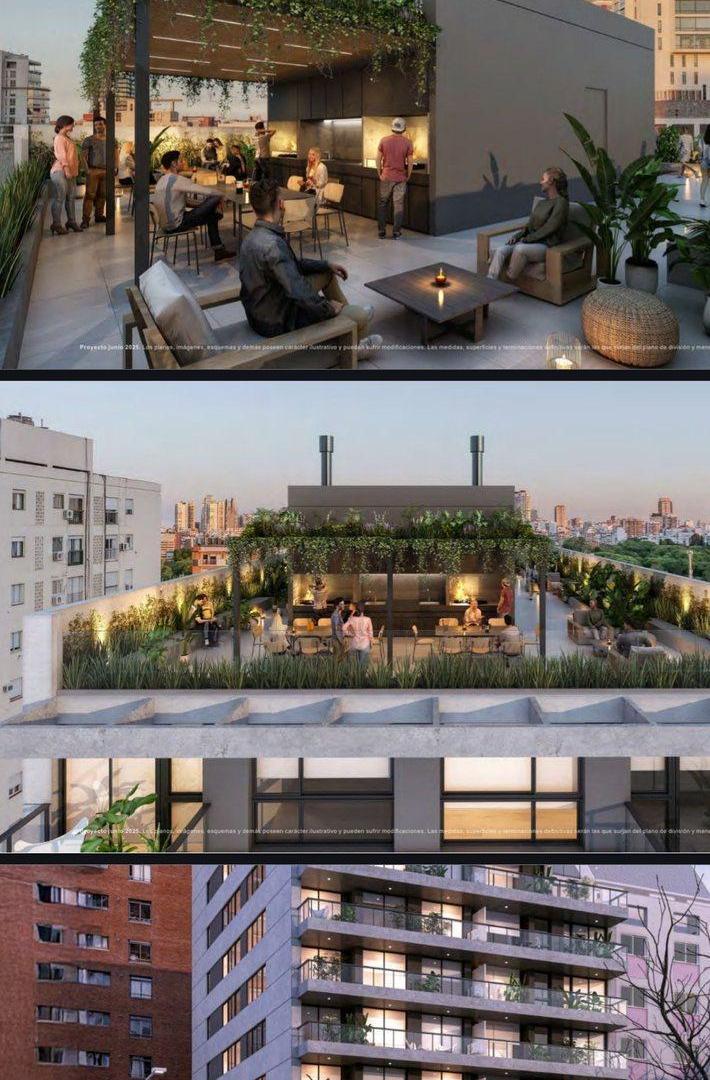 VENTA PALERMO DEPTO 2 AMB 68 M T BALCON AMENITIES