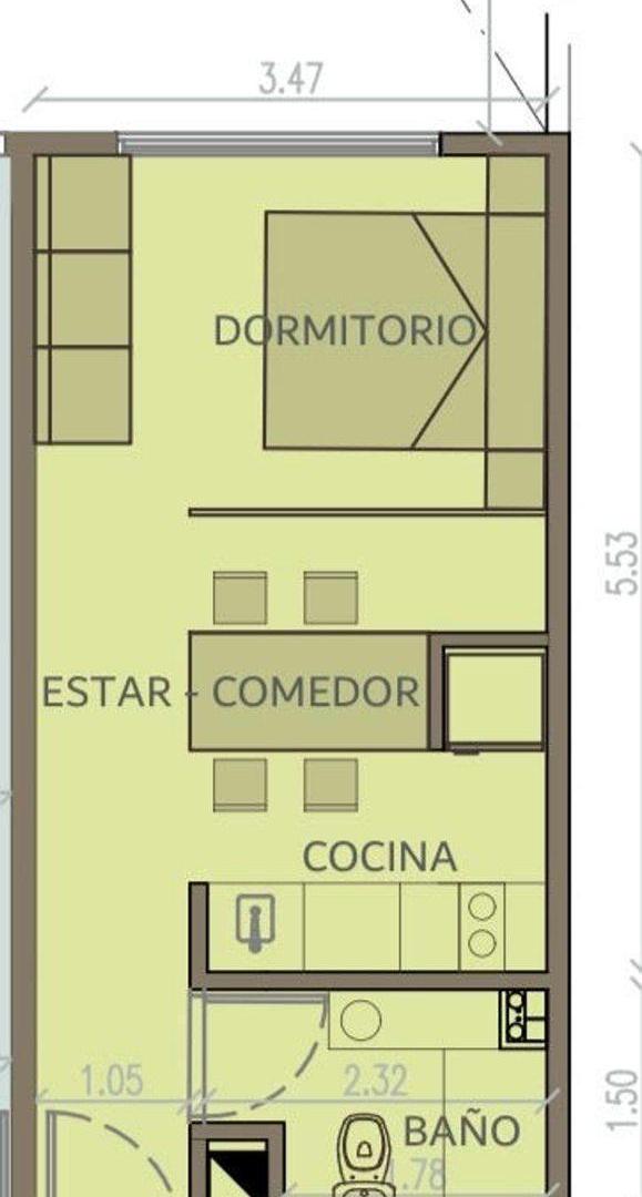 Venta Monoamb Villa Crespo pozo ideal inversión