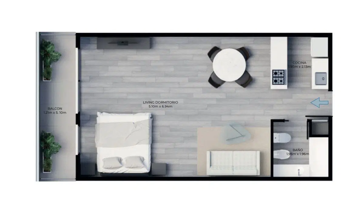 VENTA 2 AMB BALCON AMENITIES V. URQUIZA 3