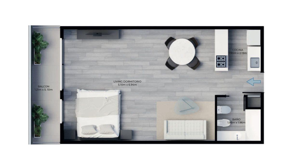 Foto de VENTA 2 AMB BALCON AMENITIES V. URQUIZA, imagen 3
