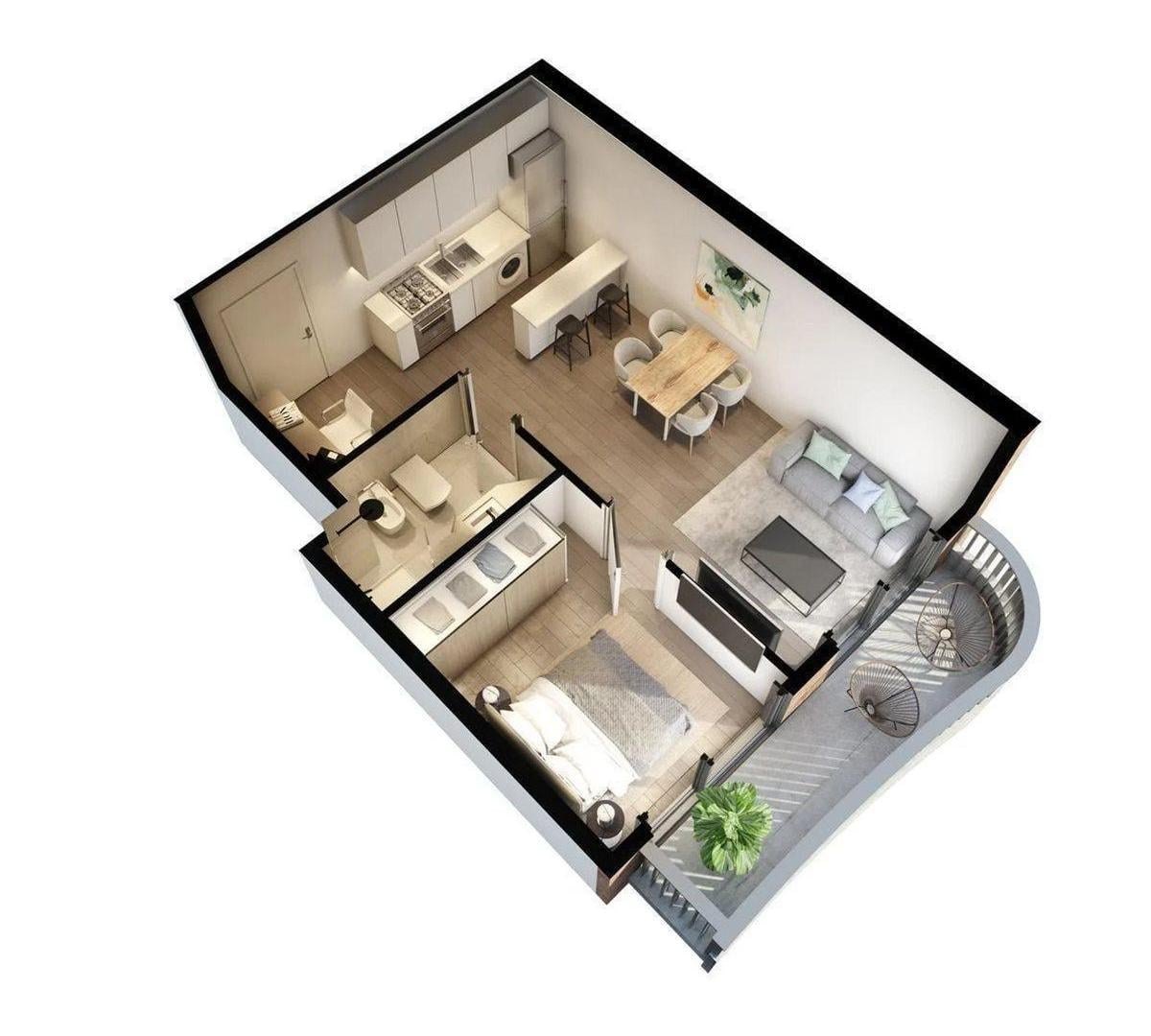 Foto de Venta dpto 2 amb. c/ Balcón, Amenities Colegiales, imagen 5