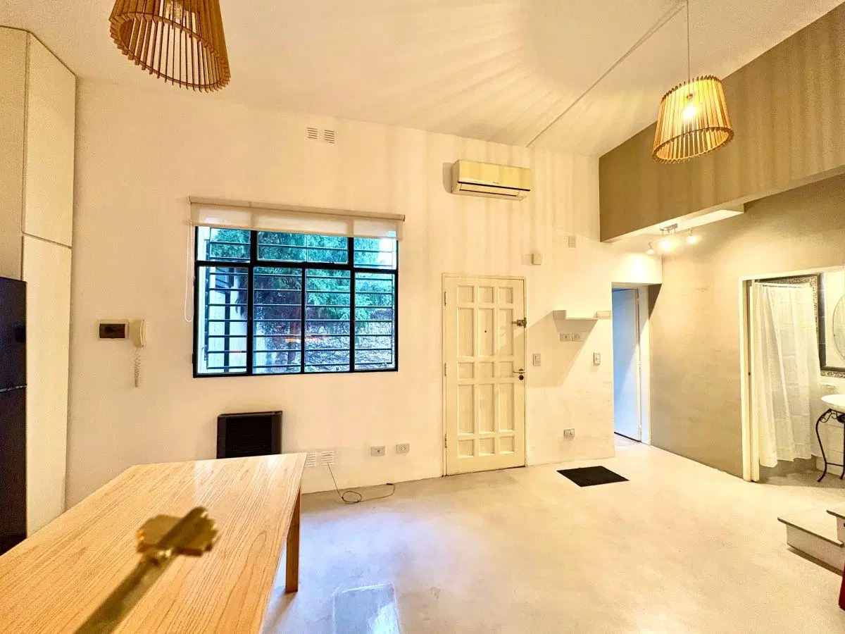 Departamento por pasillo en duplex con pequeña terraza y parrilla. Opción cochera 3